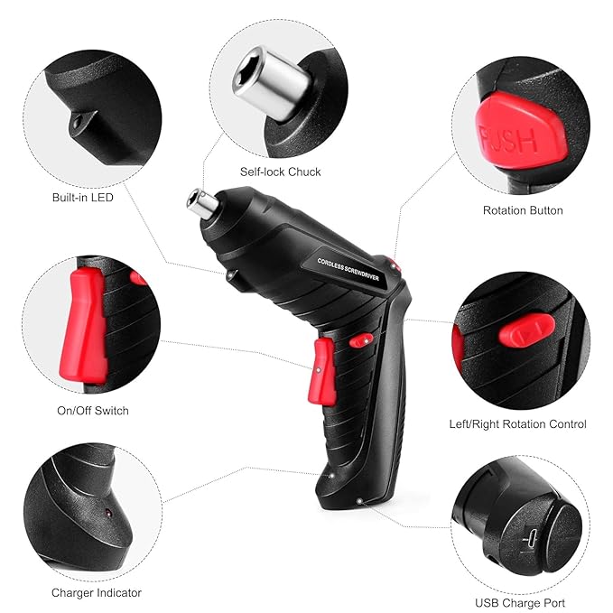Portable Cordless Electric Screwdriver image 2