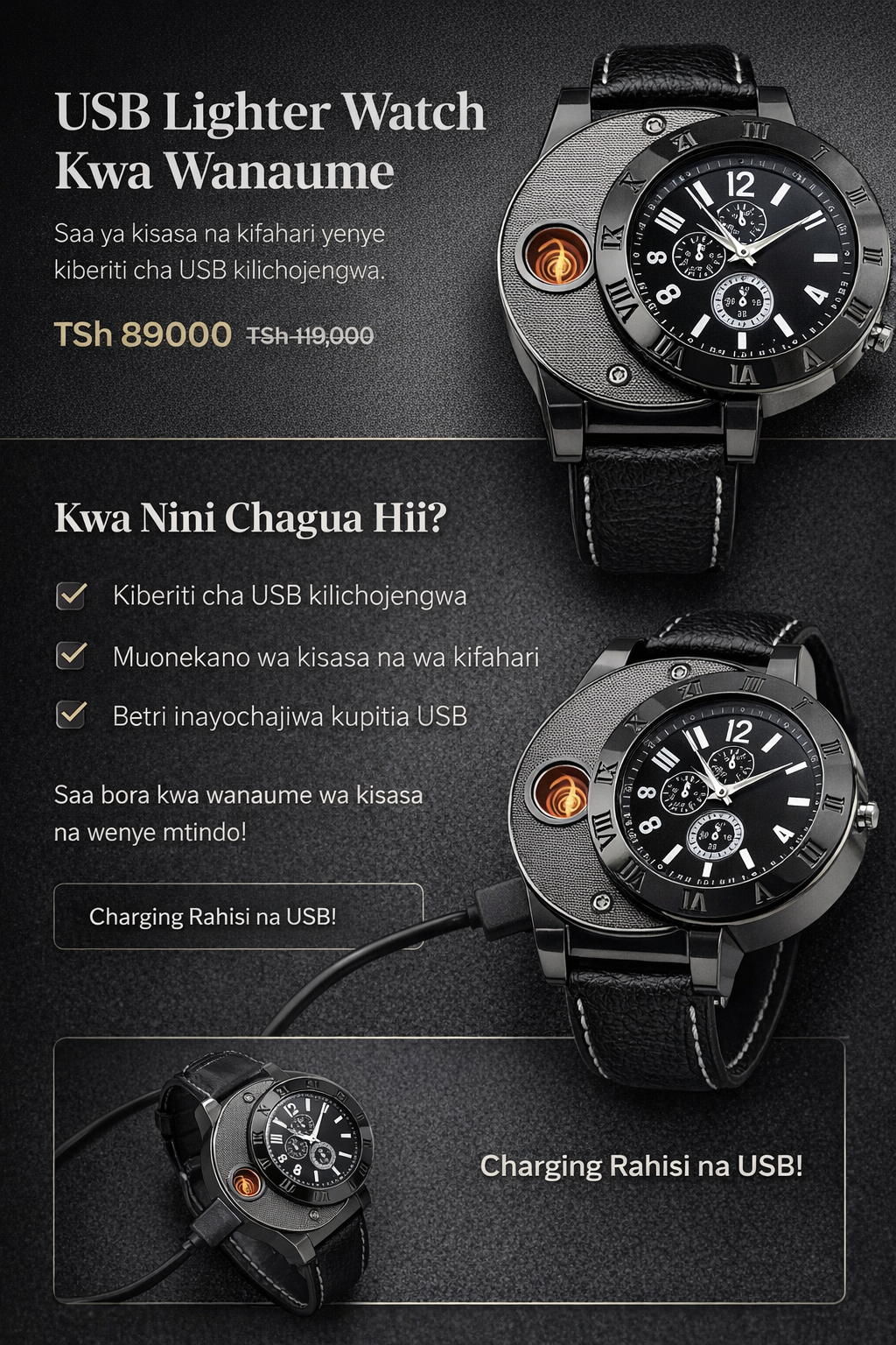 USB Lighter Watch for Men landing part 2